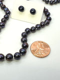 SPRING SALE • $79 Freshwater Petite Black Pearl (Necklace + Earrings