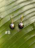 TAHITIAN PEARL DANGLE EARRINGS (9-10mm)