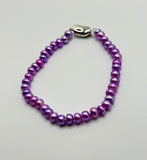 NEW! $49 PURPLE BUTTON PEARL BRACELET
