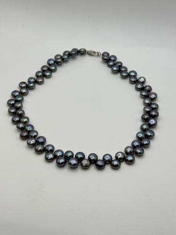 LAST ONE! 18 INCH FLAT PEARL NECKLACE