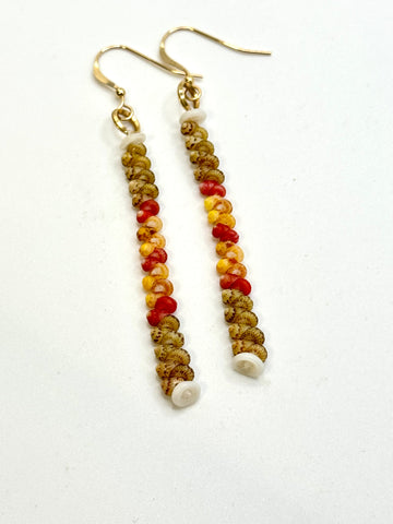 NIIHAU KAHELELANI EARRINGS (2.0”)