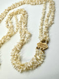 CLOSEOUT 32” VINTAGE WHITE RICE PEARL NECKLACE