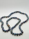 ¡SALE BUNDLE! 3 STRAND (34 INCH) BLUE SILVER PEARL NECKLACE BUNDLE • $199