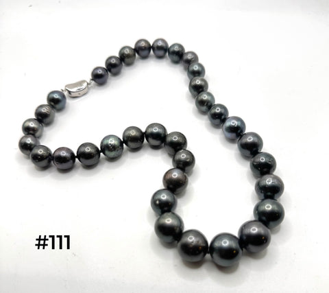 TAHITIAN PEARL NECKLACE (9-14mm) #111
