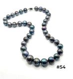 20 INCH BLACK EDISON PEARL NECKLACE (9-16mm)