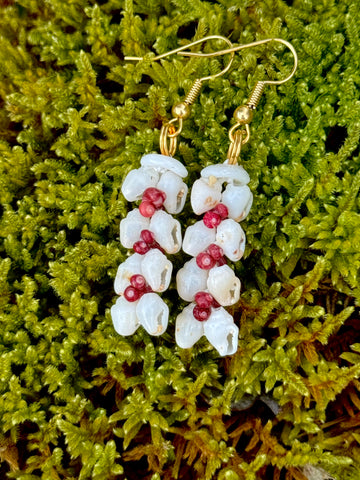 NIIHAU SHELL HELECONIA EARRINGS