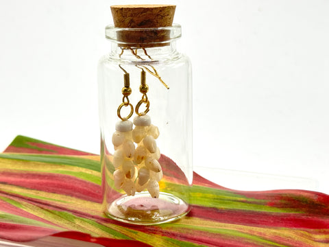 SALE! NIIHAU SHELL CLASSIC PĪKAKE EARRINGS IN THE BOTTLE