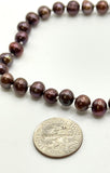 SALE! (4mm) Chocolate Pearl Necklace 18”
