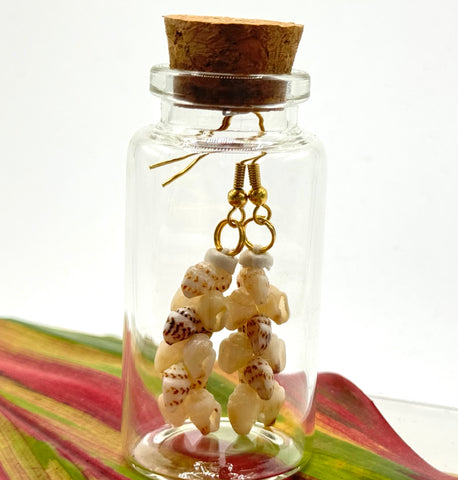 SALE! NIIHAU SHELL EARRINGS IN THE BOTTLE